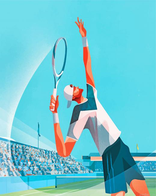 Tennis Player Paint By Number.png