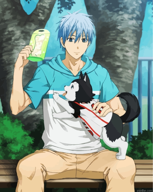Tetsuya Kuroko And His Puppy Paint By Number.png