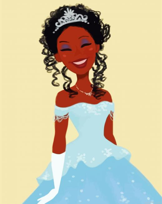 The Black Cinderella Princess Paint By Numbers.png