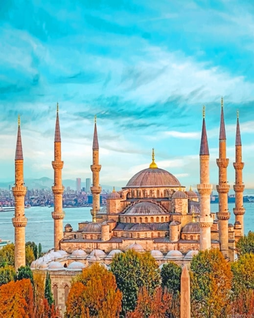 The Blue Mosque Cities Paint By Numbers.png