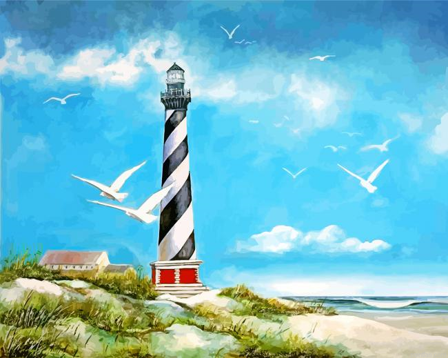 The Cape Hatteras Lighthouse Paint By Number.png