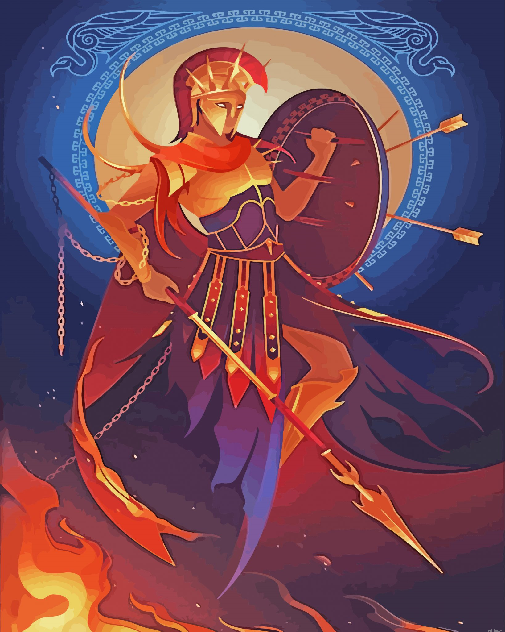 The Constellation Orion The Hunter Paint By Number.png