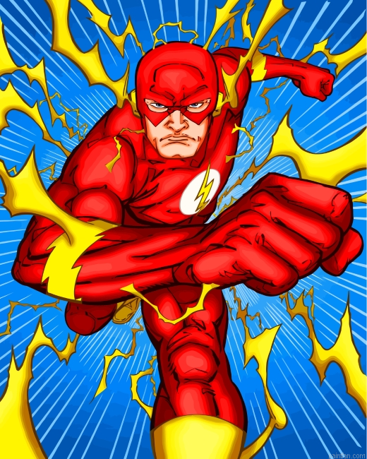 The Flash Illustration Paint By Number.png