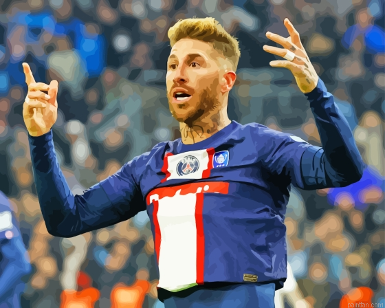 The Footballer Sergio Ramos Paint By Numbers.png