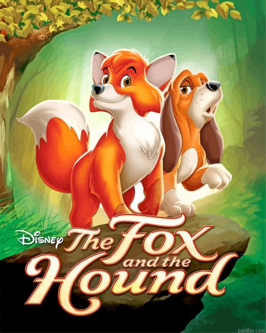 The Fox And The Hound Animation Paint By Number.png