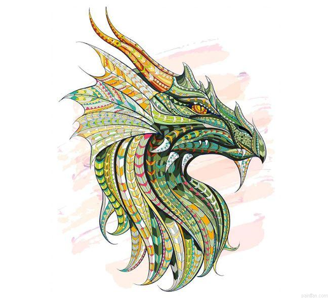 The Green Dragon Paint By Numbers.png