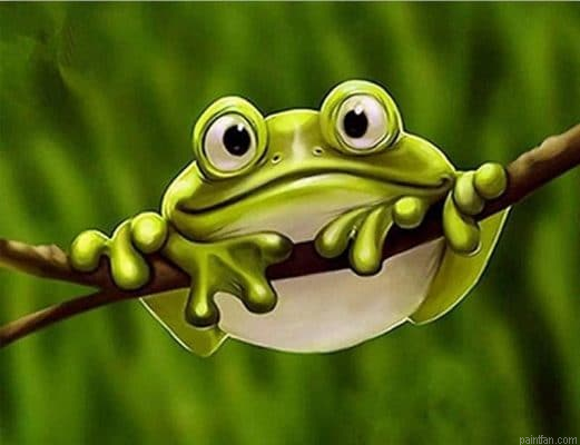 The Green Frog Paint By Numbers.png