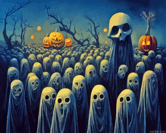The Halloween Ghosts Paint By Numbers.png
