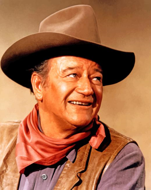 The Legend John Wayne Paint By Number.png