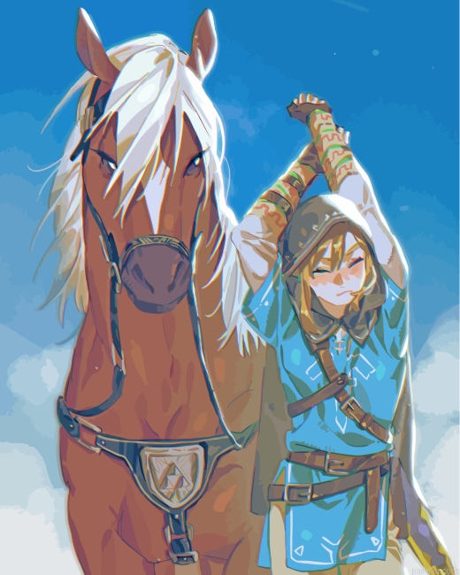 The Legend Of Zelda Link Paint By Number.png