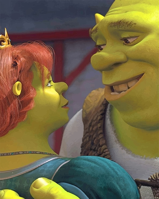 The Perfect Couple Shrek And Fiona New Paint By Numbers.png