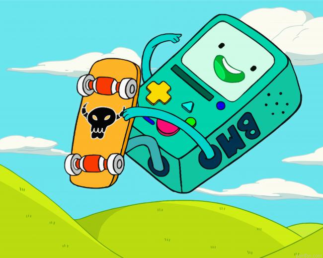 The Skater Bmo Paint By Numbers.png