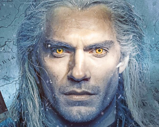The Witcher Geralt Of Rivia New Paint By Numbers.png