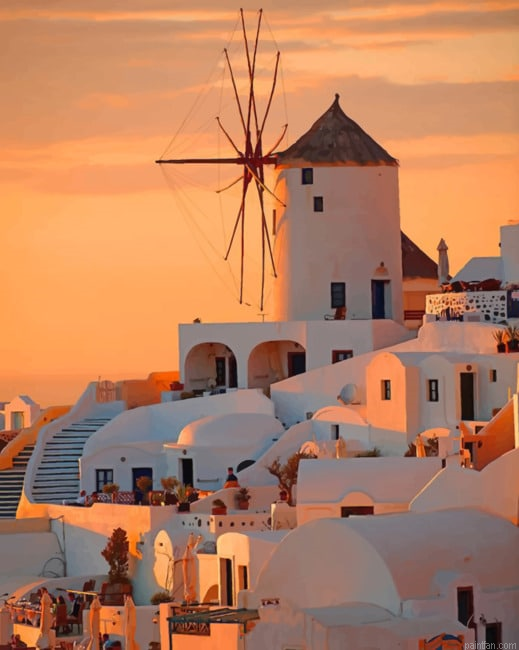 Thira Island Santorini Paint By Number.png