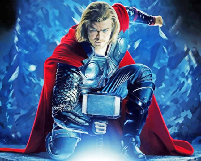 Thor Avengers Marvel Superhero Paint By Numbers.png