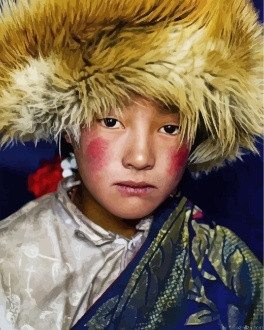 Tibet Girl Paint By Number.png