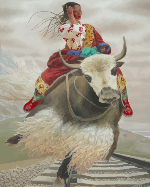 Tibetan Lady Paint By Number.png