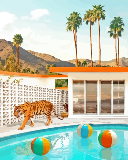 Tiger In The Pool Reflection Paint By Numbers.png