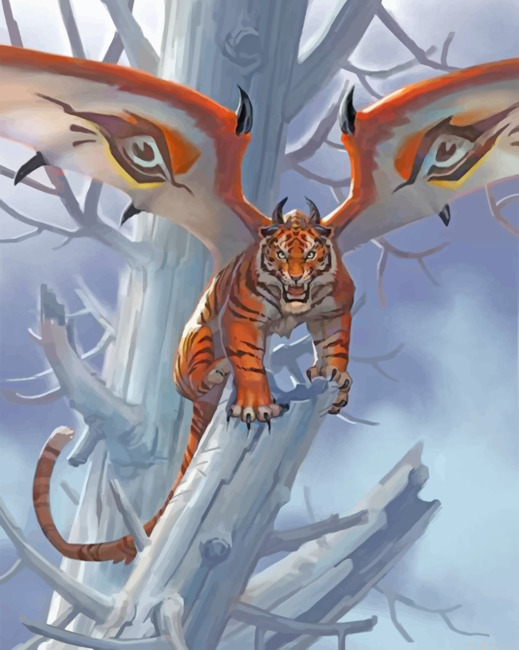 Tiger With Wings Paint By Numbers.png