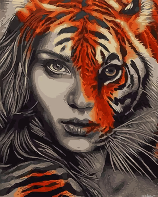 Tiger Woman Paint By Numbers.png