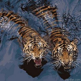 Tigers In Water Paint By Numbers.png