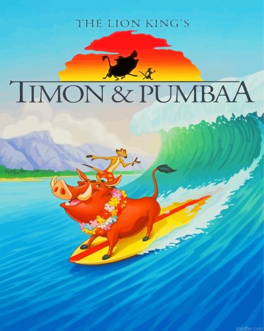 Timon And Pumbaa Poster Paint By Numbers.png