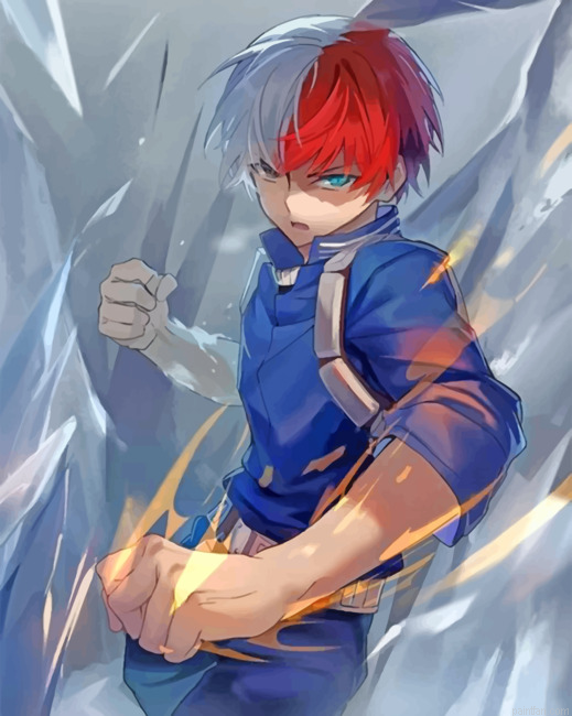 Todoroki My Hero Academia Paint By Numbers.png