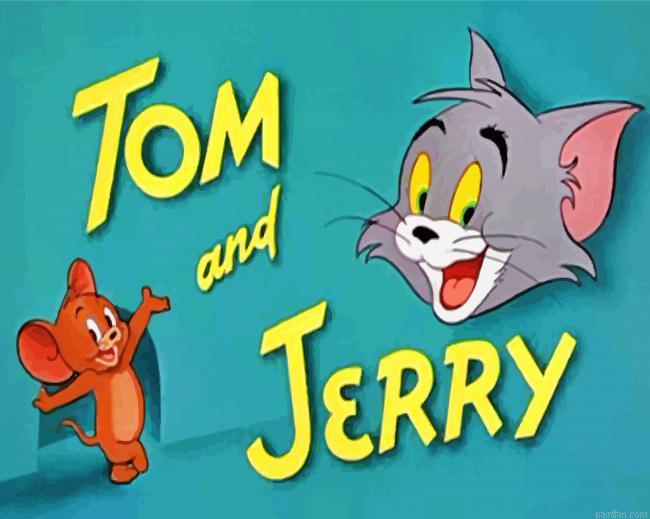 Tom And Jerry Characters Paint By Number.png