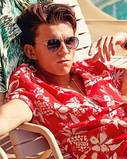 Tom Holland Enjoying His Summer New Paint By Numbers.png
