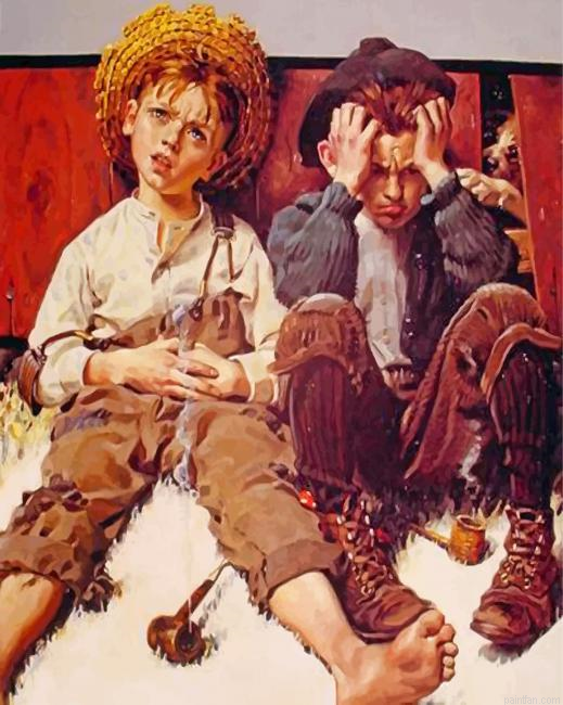 Tom Sawyer And Huckleberry Paint By Number.png