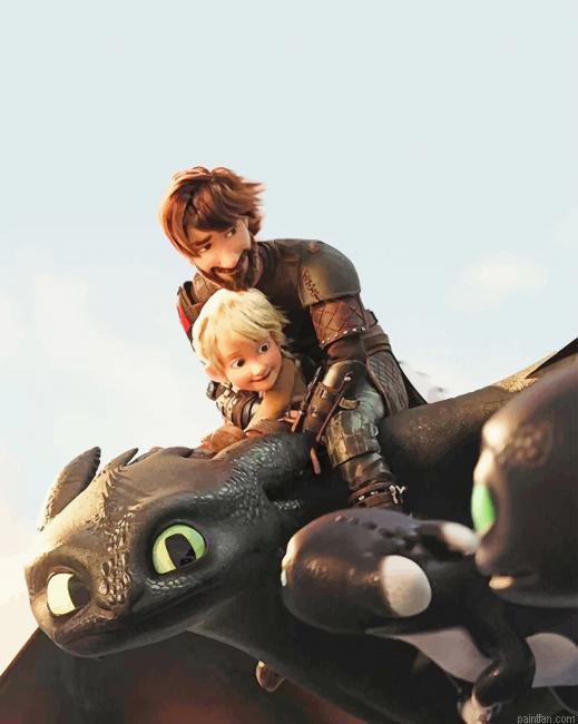 Toothless Dragon New Paint By Numbers.png