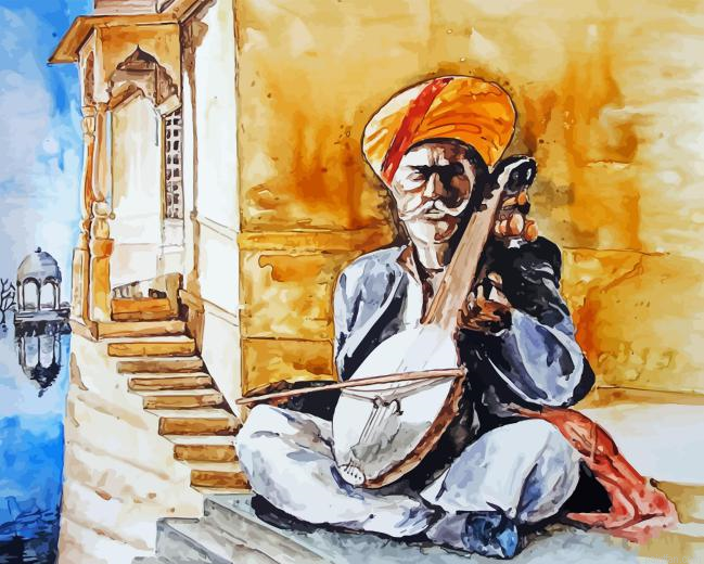 Traditional Indian Man Paint By Numbers.png