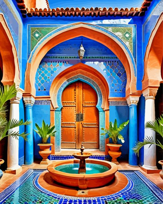 Traditional Moroccan House Paint By Numbers.png