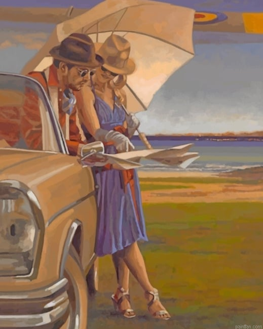 Travelers Couple Discovering New Places New Paint By Numbers.png