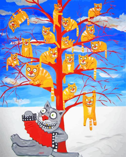 Tree Cats Paint By Number.png