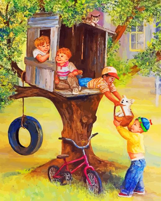 Tree House Boys Paint By Number.png