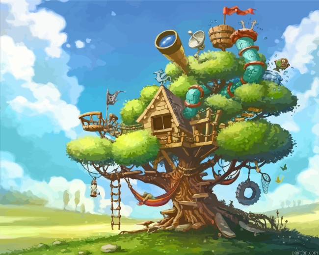 Tree House Paint By Number.png