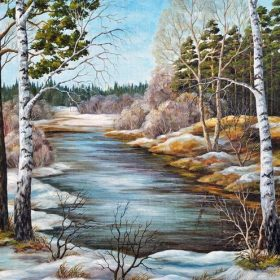Trees At Cold Winter Paint By Numbers.png