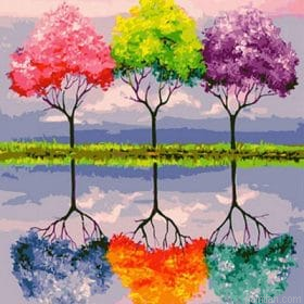 Trees Of Bright Colors Paint By Numbers.png