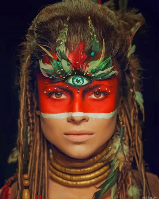 Tribal Face New Paint By Numbers.png
