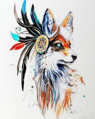 Tribal Fox Paint By Numbers.png