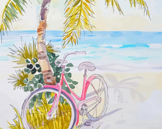 Tropical Beach Bike Paint By Numbers.png