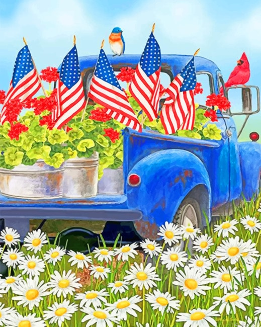 Truck Floral Garden New Paint By Numbers.png
