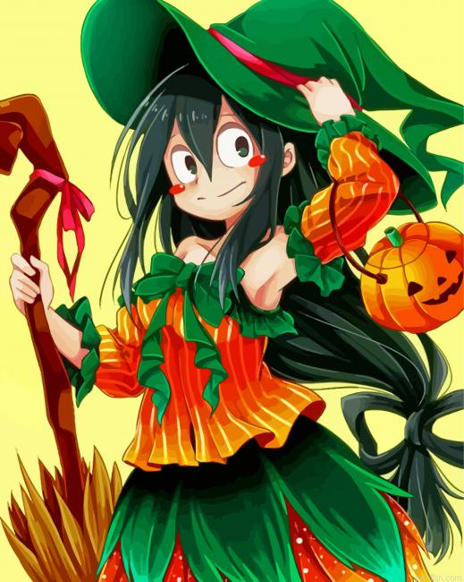 Tsuyu Asui Halloween Paint By Number.png