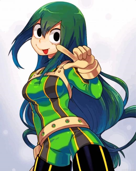 Tsuyu Asui My Hero Academia Paint By Number.png