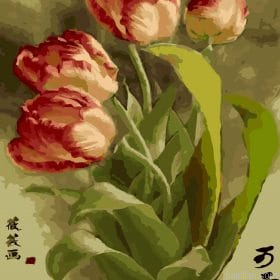 Tulip Flowers Spring Paint By Numbers.png