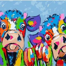 Two Colorful Cows Paint By Numbers.png