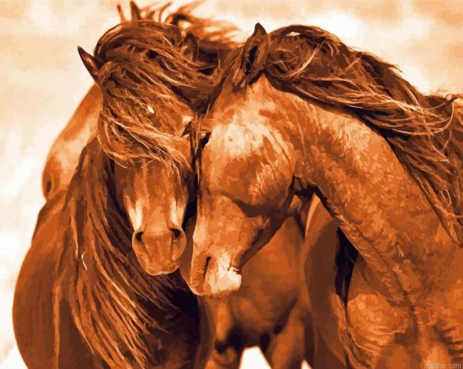 Two Horses In Love Paint By Numbers.png
