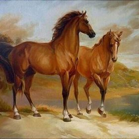 Two Horses By The Water Paint By Numbers.png
