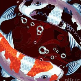 Two Koi Fish Paint By Numbers.png
